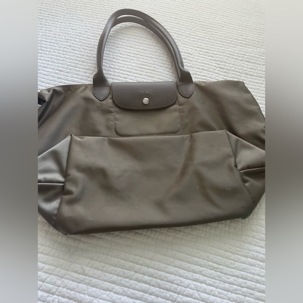 Longchamp taupe shoulder bag